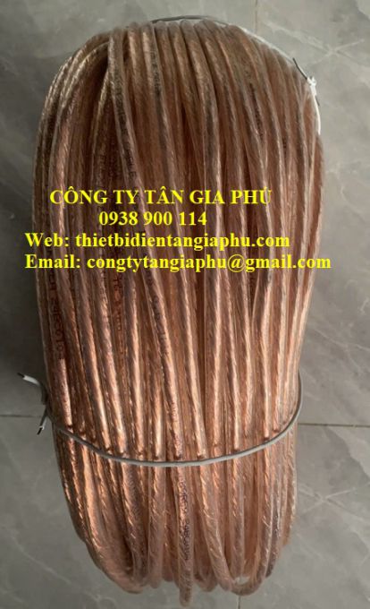 Cáp đồng mềm tiếp địa bọc nhựa trong