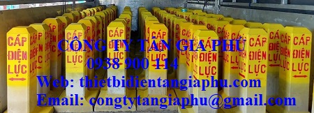 Cọc tiêu cáp điện lực bằng bê tông