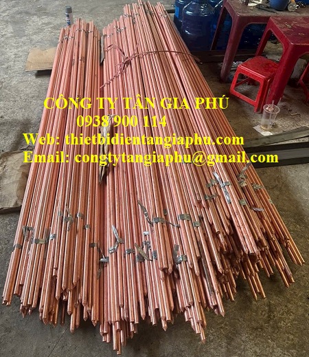 Cọc tiếp địa mạ đồng 16x2400