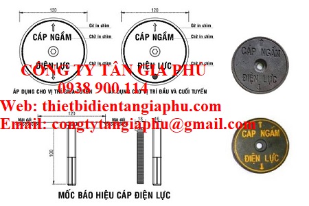 Mốc gang định vị cáp ngầm
