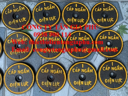 Mốc báo cáp điện lực bằng gang